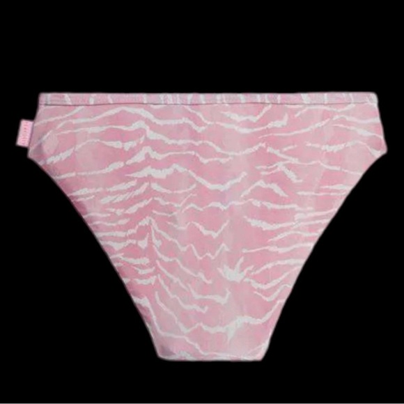 🌻NEW (w/tags) Seafolly Girls Pink & White Zanzibar Zebra Tankini Bottoms Set - Picture 6 of 10
